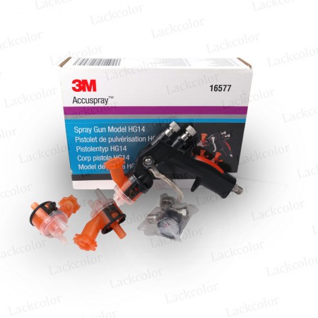 3M 16577 Accuspray 1,4mm Füllerpistole inkl. 3 austauschbare Düsen - Model HG14 3M 16577 Accuspray 1,4mm Füllerpistole inkl. 3 austauschbare Düsen - Model HG14